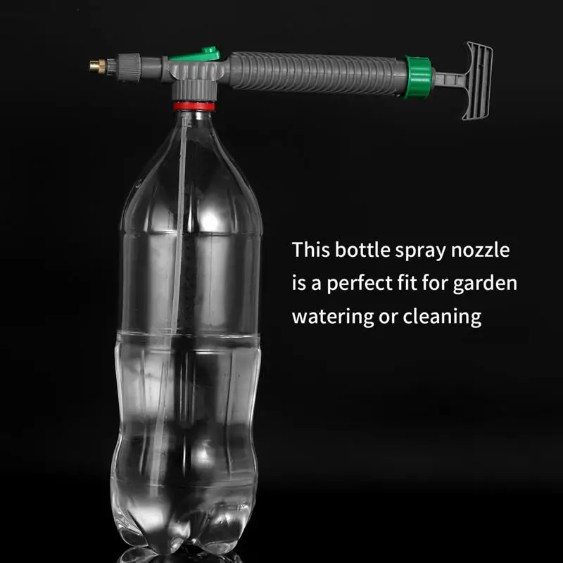 Garden Sprinkler Air Pump Sprayer Garden Spray Nozzle Garden Sprayer Gardening Sprayer High Pressure Air Pump Manual Sprayer Adjustable Drink Bottle Spray Head Nozzle Garden Watering Tool Garden Irrigation Sprinkler