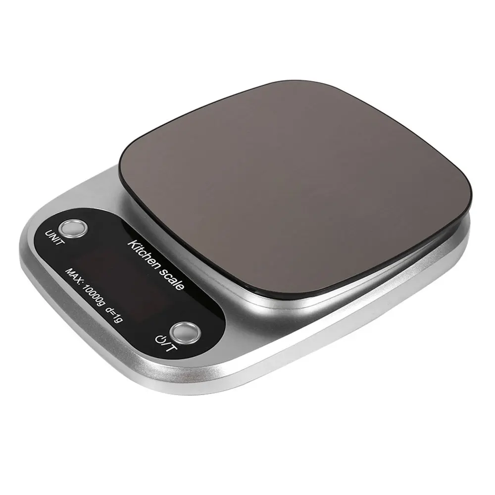 Digital Scale Stainless Steel 10kg/1g with Tray Cooking Tool Mini Scale Practical Electronic Jewelry Kitchen Scale Bar