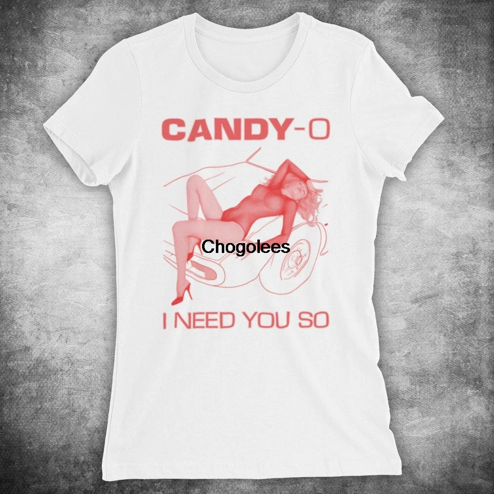The Cars Candy O Rock Band I Need You так что пойдем необычная женская футболка | Мужская одежда