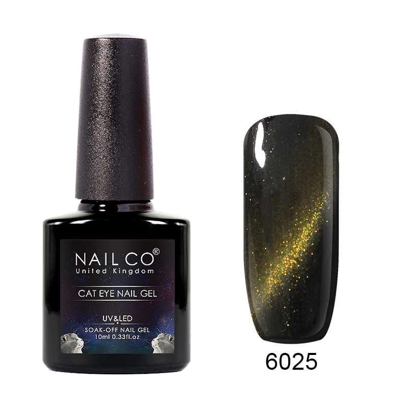 6025 NAILCO Гель-лак для ногтей кошачий глаз 10 мл Радужный цвет УФ светодиодный Гель-лак для ногтей впитывающий лак для ногтей Гель-лак - Цвет: 6025