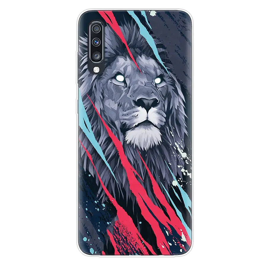 Cool Tiger Lion Owl Rubber Silicone Case For Samsung Galaxy A51 A71 A50 A70 A20 A30 A40 A10 A20E J4 J6 A6 A8 A7 A9 2018 Cover