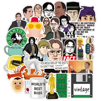 

50pcs/set Friends OFFICE TV SHOW Waterproof Fun Sticker Toy Luggage Sticker Motorcycle and Luggage Notebook DIY Sticker F4