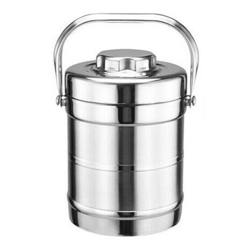 1 шт. 1.4L Коробки для обедов фляга Нержавеющая сталь суп каша 2-Слои контейнер посуда для хранения Foo еда бэнто для пикника