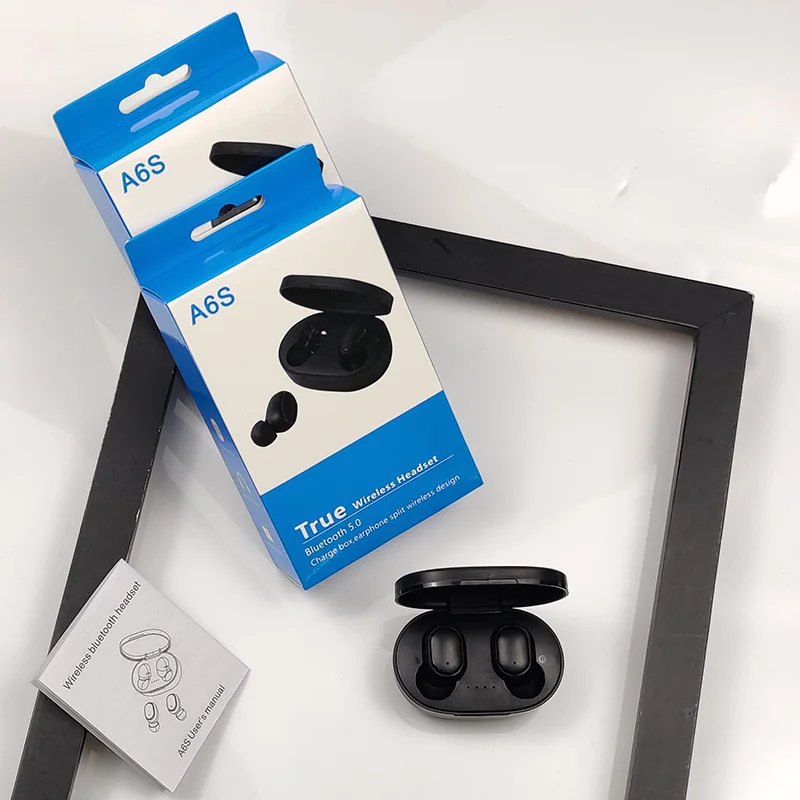 TWS Aptx A6S Bluetooth гарнитура 5 0 стерео Hi-Fi беспроводная Спортивная портативная