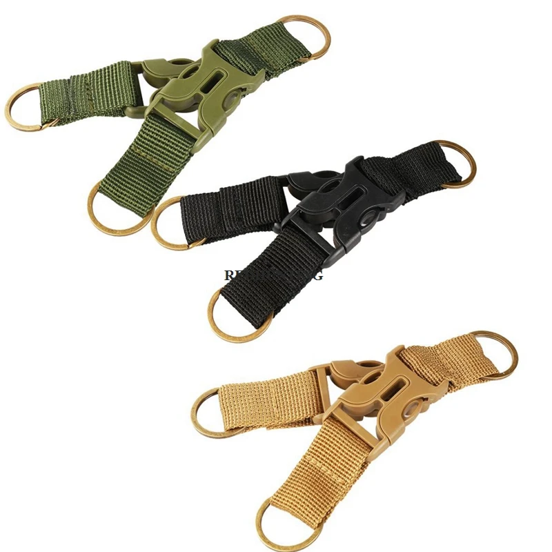 Details about   Nylon Tactical Webbing Belt Clip MOLLE Key Clip Belt Holder for Hunting Use EDC 