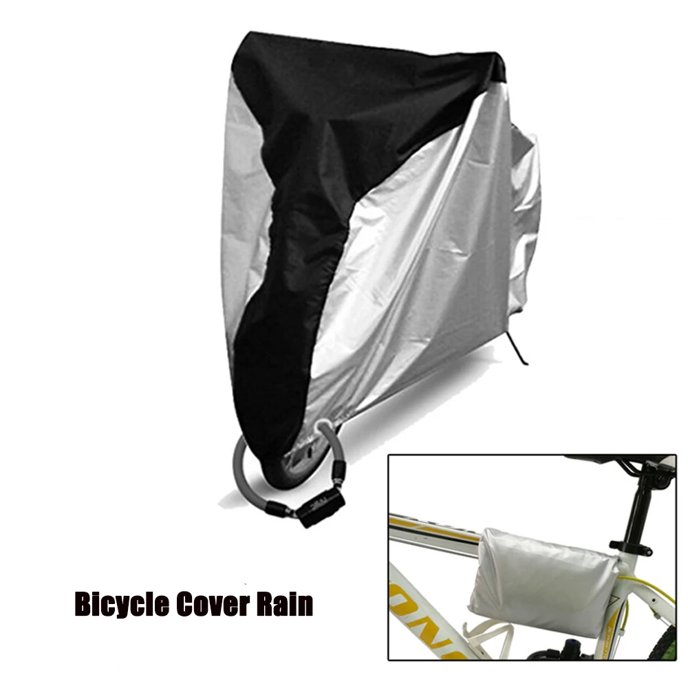 Bicycle Cover Sunshine Dustproof Bike Rain Cover Motorcycle Waterproof UV Protector Cover With Lock Hole For Scooter Bicycle