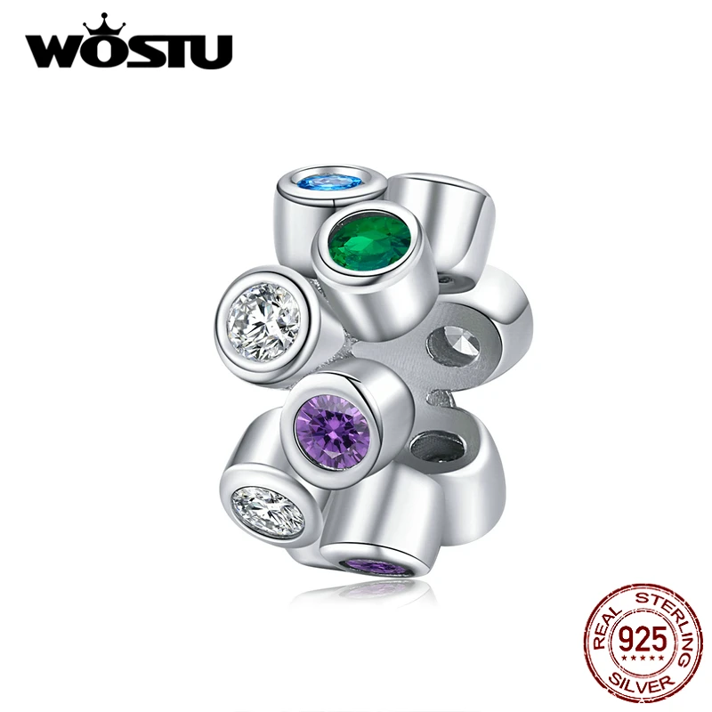 Женский кулон в виде радуги из серебра 925 пробы|Бусины| |