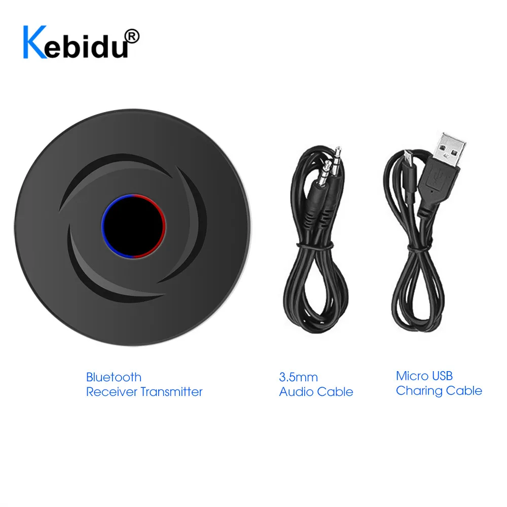 KEBIDU Bluetooth 5,0 передатчик приемник аудио беспроводной Bluetooth адаптер 3,5 мм Aux для ТВ компьютер ноутбук наушники Динамик
