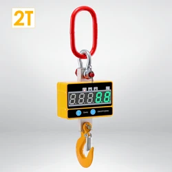 OCS SE échelle de grue numérique Super claire 1000kg/2000lb balance industrielle suspendue robuste Rechargeable avec télécommande 