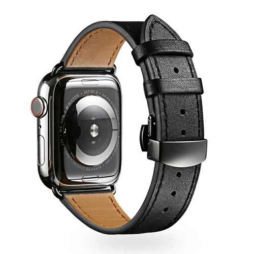 Бабочка Туфли с ремешком и пряжкой для наручных часов Iwatch, 4/3/2/1 ремешок для наручных часов Apple Watch, версии 3, 4 года группа 44 мм 40 мм, 42 мм, 38 мм, версия ремень из натуральной кожи браслет - Цвет ремешка: 14