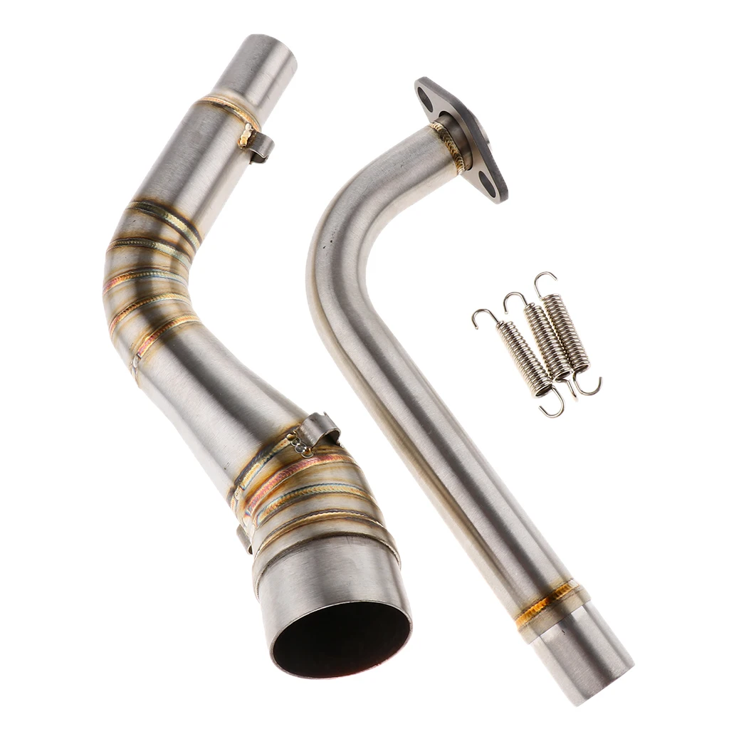 Motorcycle Slip On Exhaust Middle Link Hose Adapter Connector For Yamaha N MAX155
