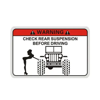 

Funny in Car Safety Warning Reflective Decal Sticker Waterproof