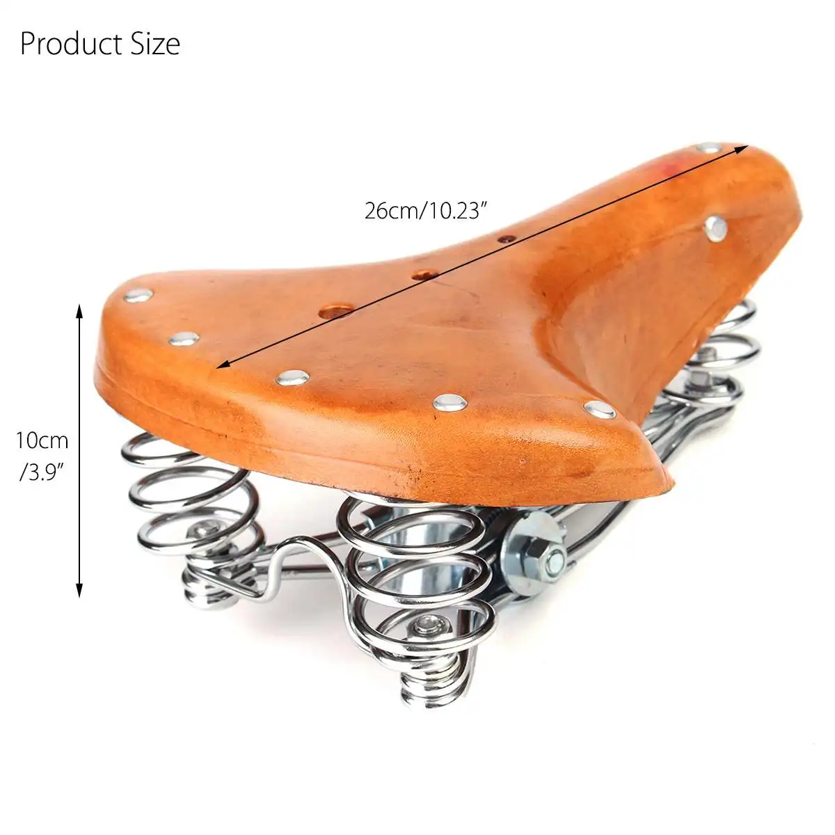 Retro Vintage Leather Bicycle Saddle Seat Comfortable Cushion Road MTB Bike Sport Pad Cycling Replacement