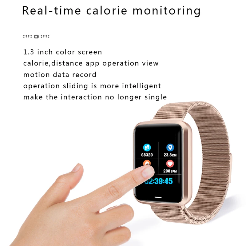 ONEMIX Смарт-часы монитор сердечного ритма кровяное давление умный браслет счетчик шагов фитнес-трекер полосы