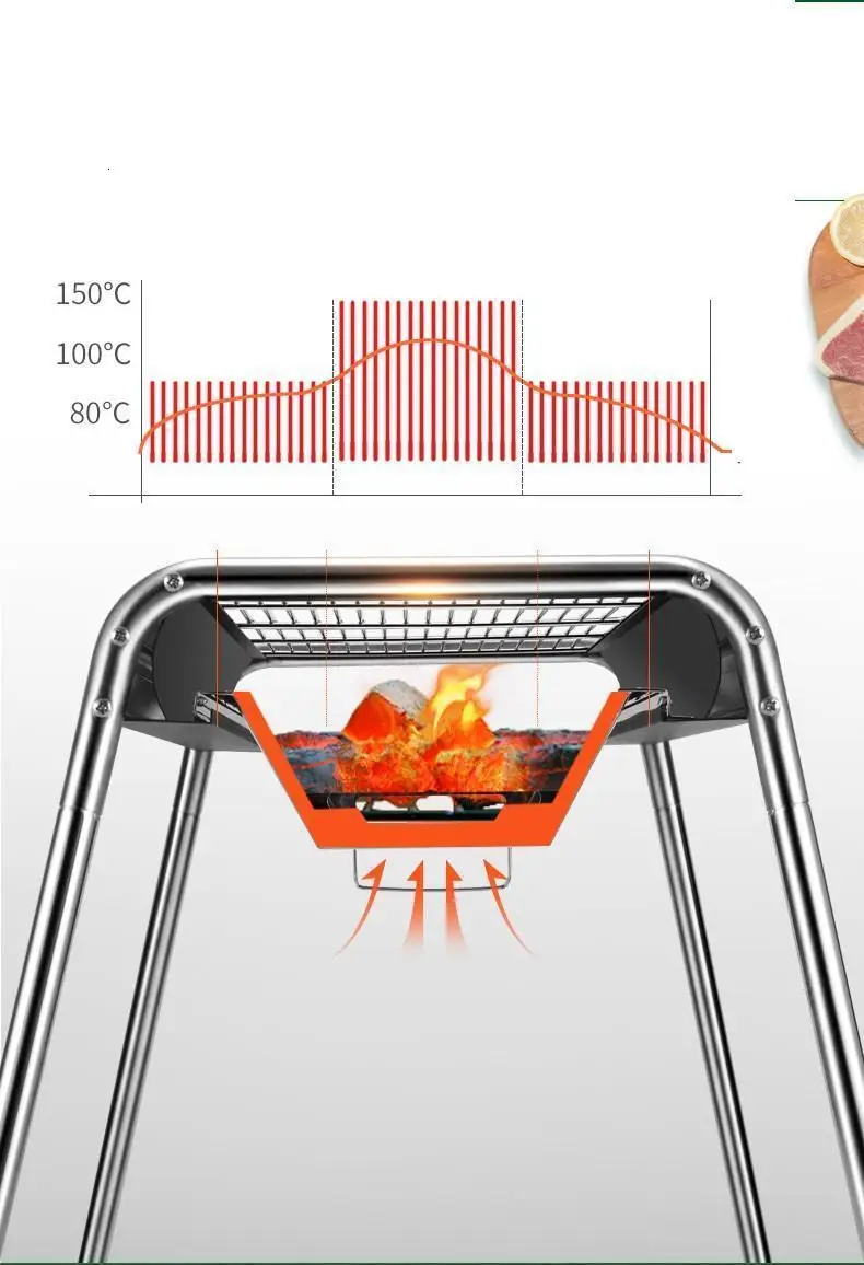 Asadores Portatiles Gril сад коптильня Кемпинг барбекю Портативный Asador карбоновая барбакоа Коммерческая чурраскира барбекю гриль