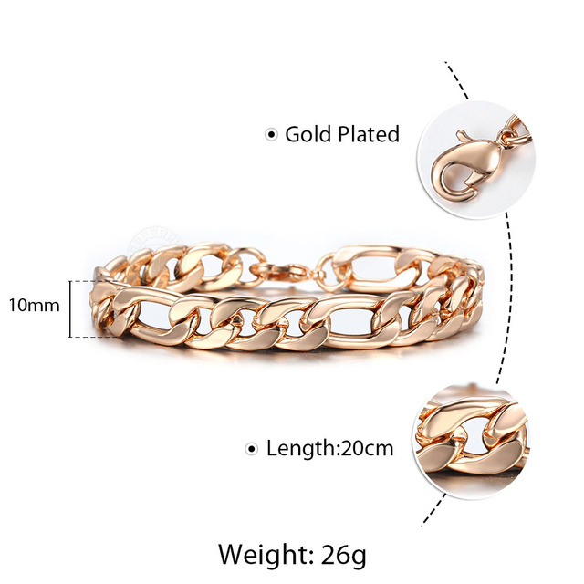 Bracelets For Women Men 585 Rose Gold Curb Snail Foxtail Venitian Link Chains Bracelet on hand Fashion Jewelry Gifts CBB1