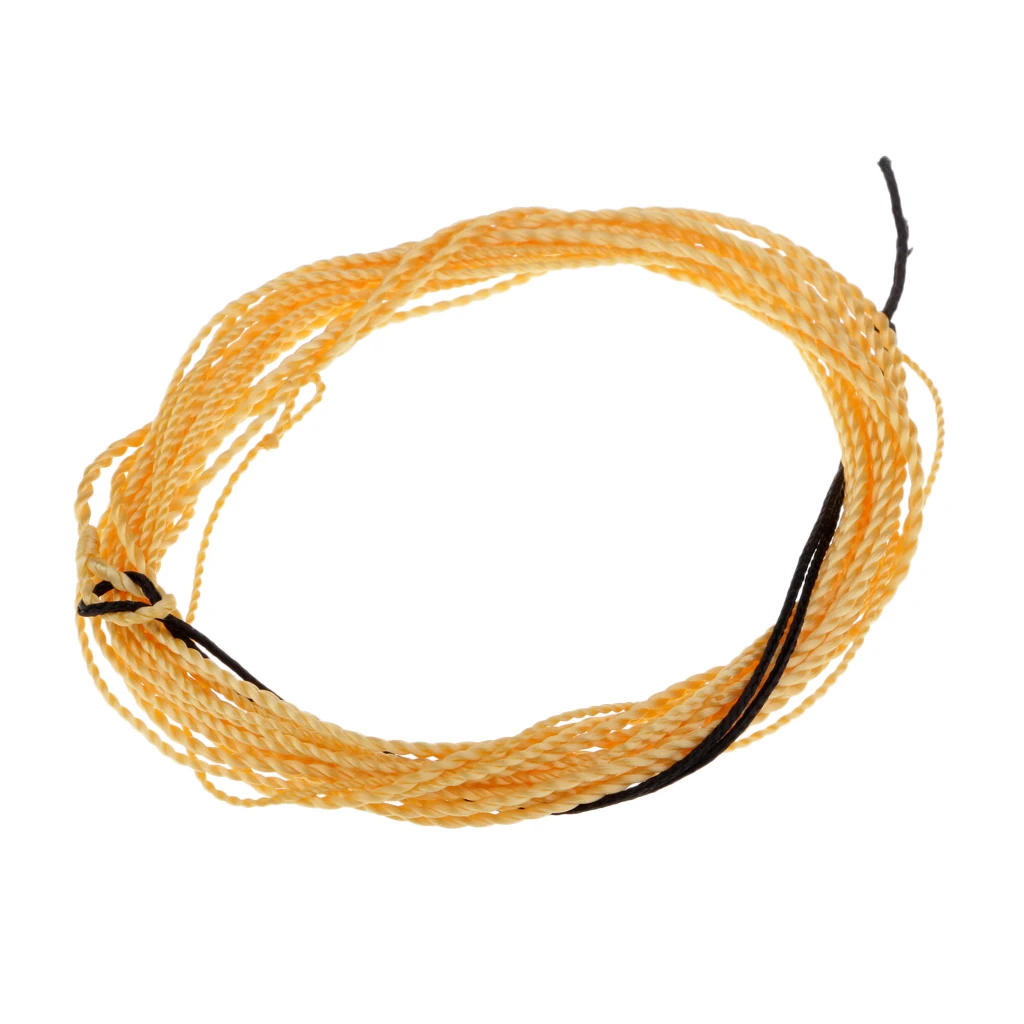 11FT Tenkara Super Strong Fly Fishing Line Hand-Woven Tapered Leader Fishing Replacement Tackles Orange/Black/Yellow/Gold