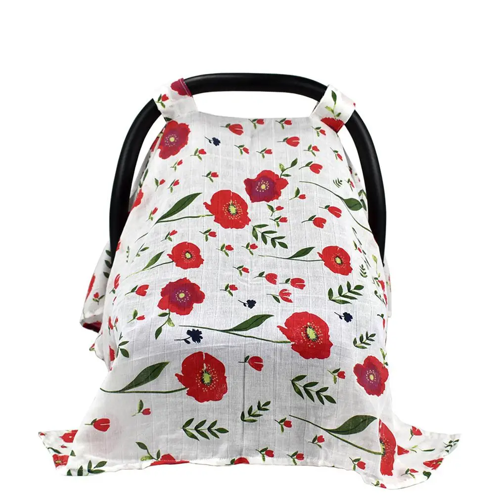HobbyLane многофункциональное хлопковое детское автомобильное кресло с навесом Солнцезащитный ветрозащитный муслиновый марлевый чехол для автокресла