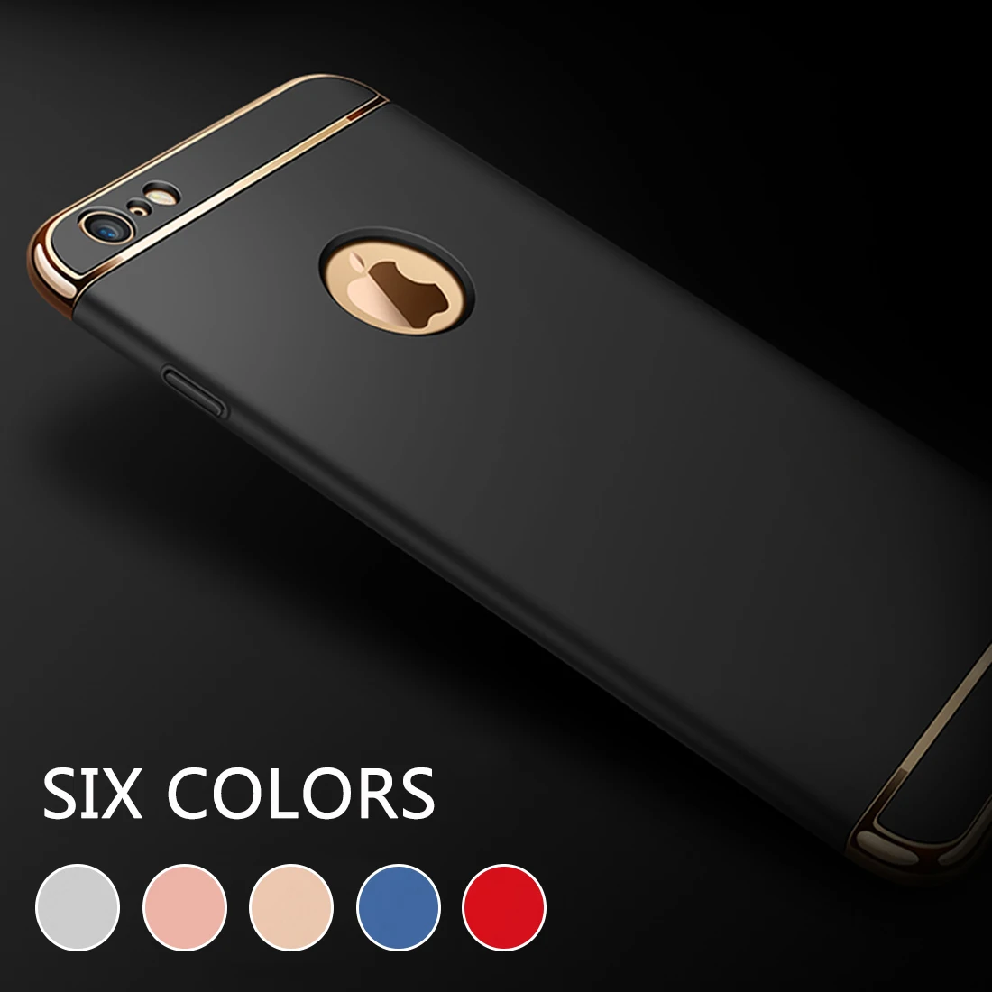 3 в 1 Fundas чехол Роскошный Золотой Жесткий Чехол для Iphone X 8 plus 7 6 6S задняя крышка