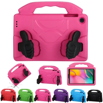 

For iPad ipad Air 4 10.9inch 2020/ iPad 10.2" 2019 Kids Thumb Shockproof Silicone Stand Protective Cover For iPad 9.7" 2017/2018