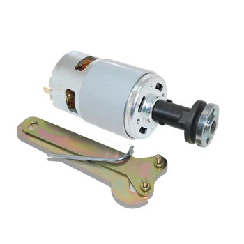 

775 DC Motor 12V/24V Gear Motor Double Ball Bearing Large Torque with M10 Saw Balde Connecting Rod for DIY Parts