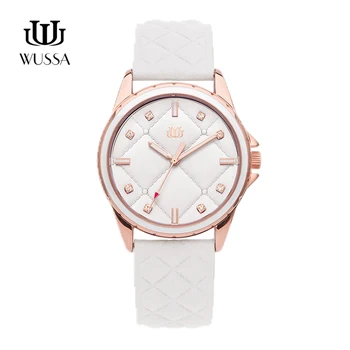 

WUSSA waterproof quartz watch with diamond for female students