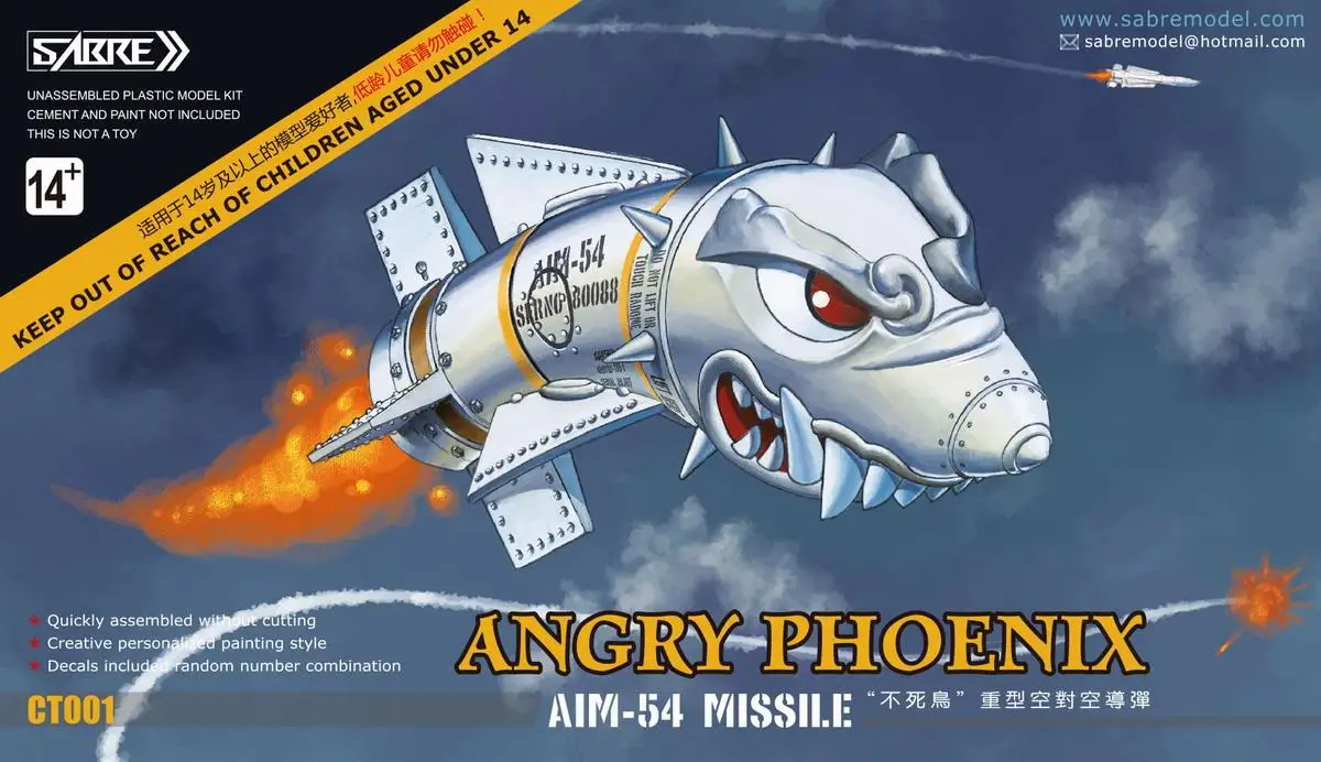 SABRE CT001 Angry Phoenix AIM-54 ракета QEDITION двойные наборы/коробки+ кронштейны