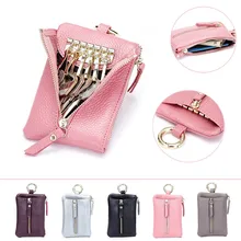 Мода Унисекс Многофункциональный кожаный кошелек на молнии для монет держатель ключей карта пакет Чехлы для карт и ключей чехол пакеты cartera mujer