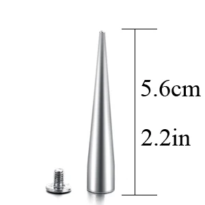 Collana girocollo lunga con borchie punk in pelle per donne e uomini, con grandi borchie e accessori in stile gotico_voghion.com