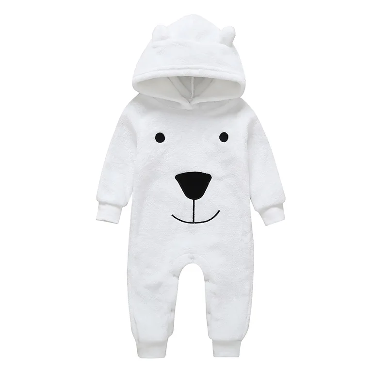 

INS Foreign Trade Baby Onesie plus Velvet Warm Newborns Baby Winter Nursing Hold Clothing Winter Cotton Dress Cotton-padded Clot