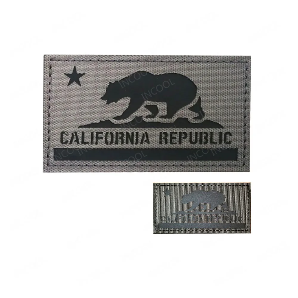 Parche Bordado De La República De California, Insignia Militar Cosida Con Gancho Y Bucle - AliExprs
