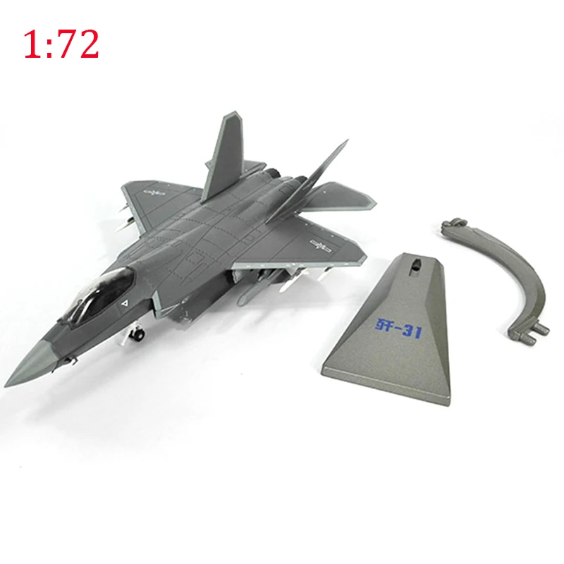 1/72, 1/48 масштаб, сплав, самолет, китайские ВВС, J-31, Gyrfalcon Fighter J31, модель, игрушки для детей, подарок для коллекции