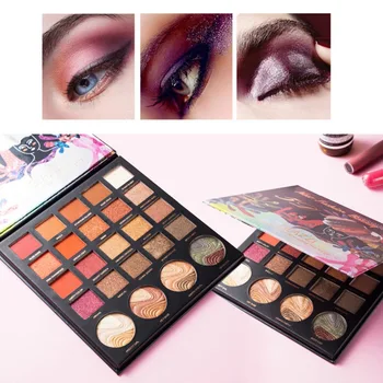 

24 Colors Highlight Eye Shadow Set Pearl Matte Shimmer Eye Shadow Powder Use For Eyes and Face Makeup
