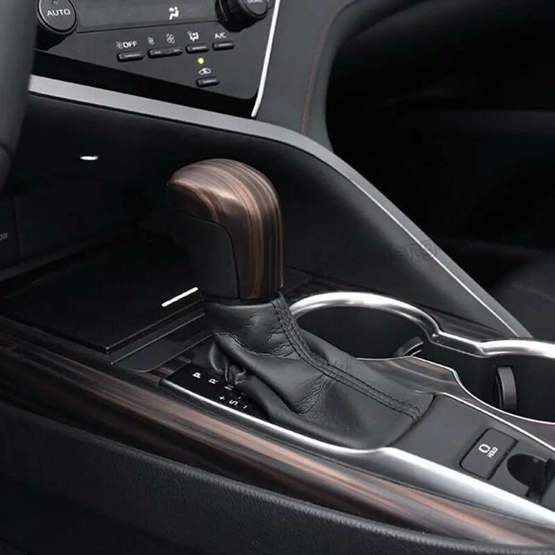 Подходит для Toyota Camry- деревянная зернистая Автомобильная Головка рычага переключения передач накладка 1 шт