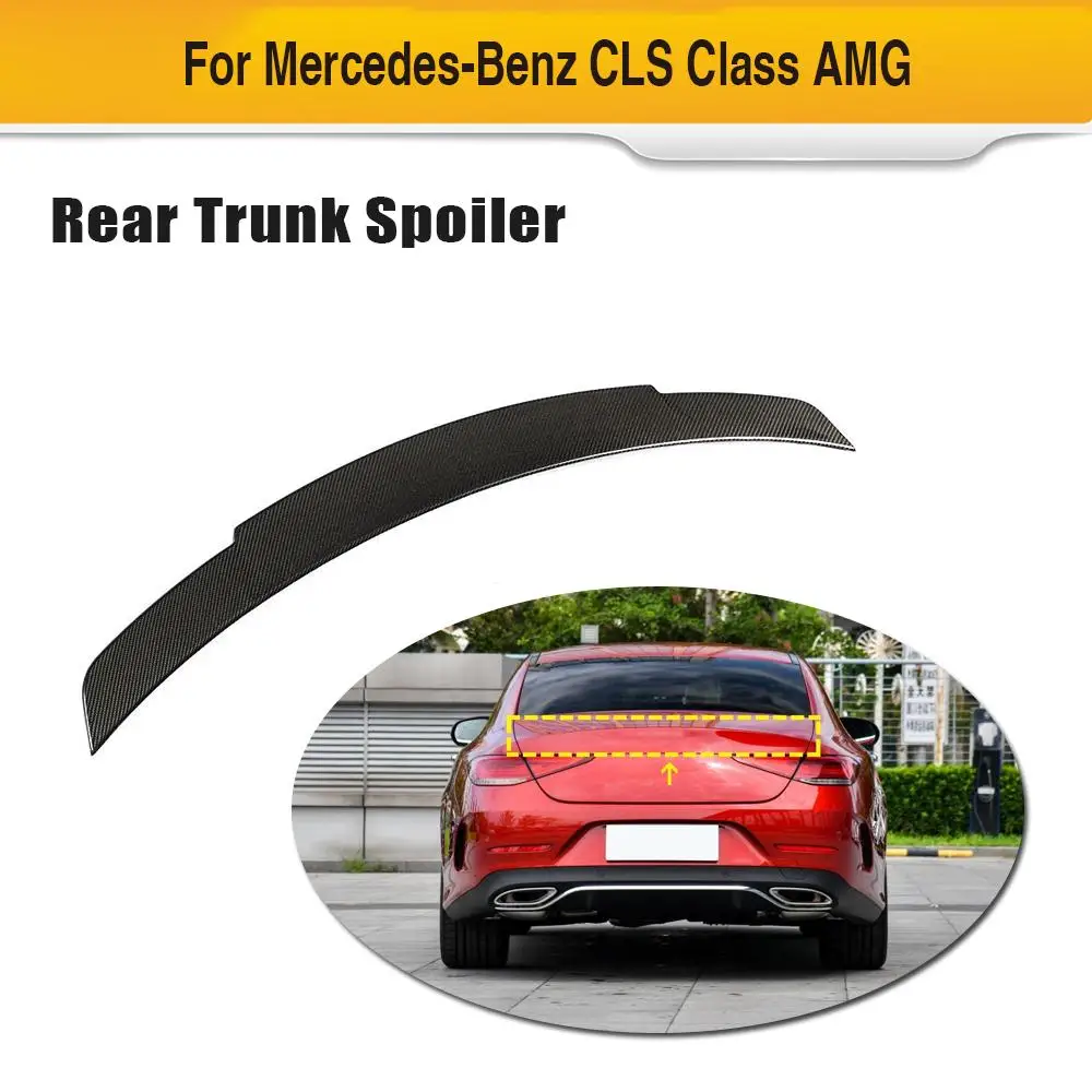 Автомобильный задний спойлер на багажник для Mercedes-Benz CLS Class C257 AMG- задний спойлер из углеродного волокна