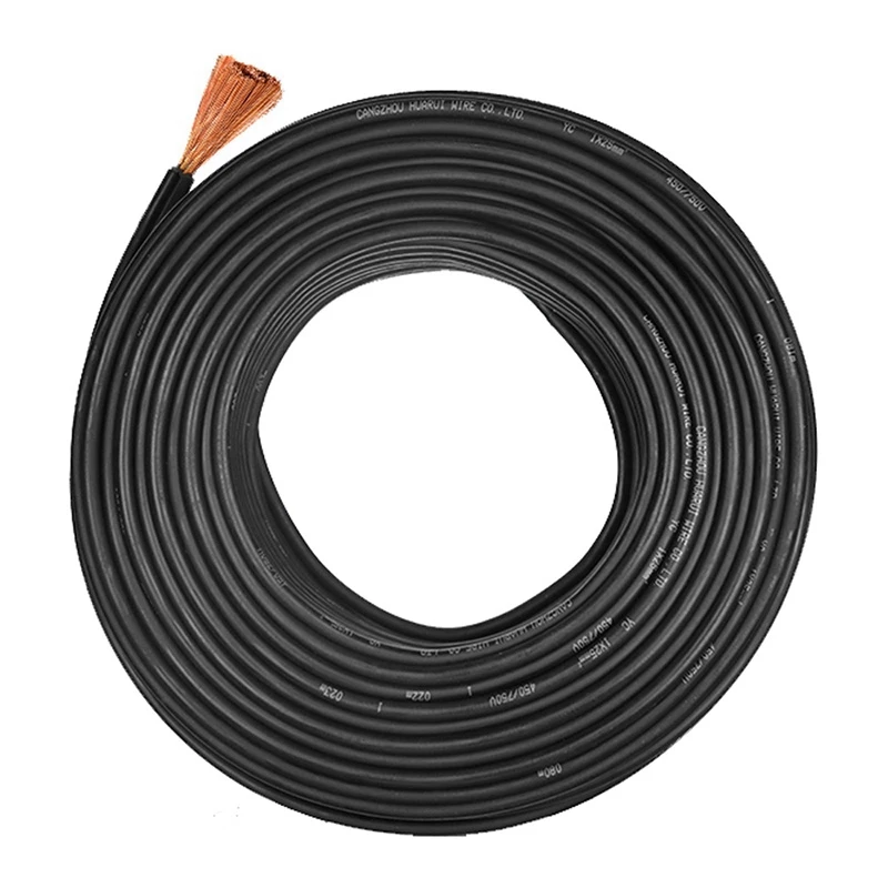 

New 16 Square Mm 5 MeterPure Copper Professional Insulation Arc Welding Cable