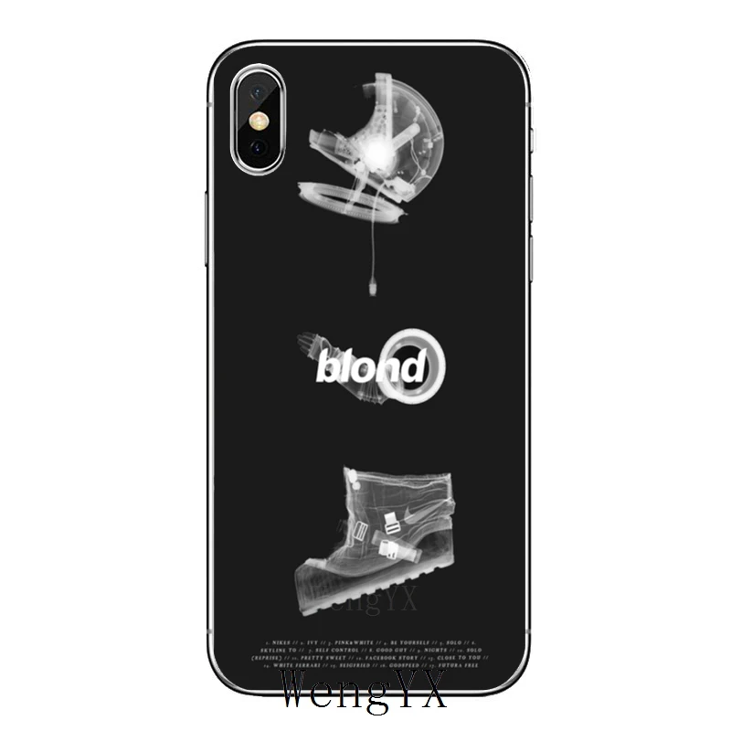 Для iPhone 11 pro XR X XS Max 8 7 6s plus SE 5S 5c iPod Touch 5 6 прозрачный чехол Бесконечный рисунок Frank Ocean блондинка - Цвет: Ocean-Blonde-A-14