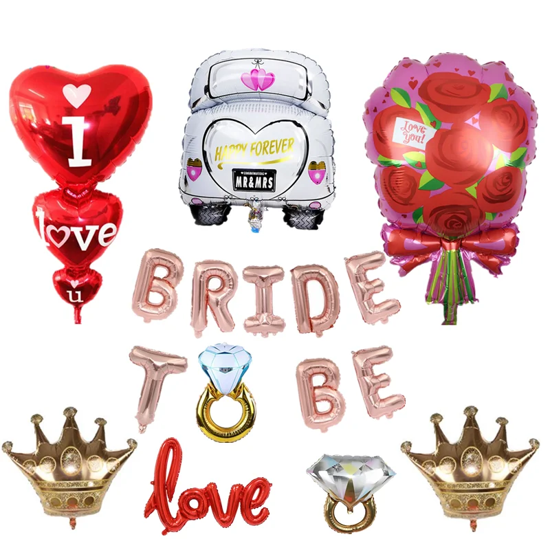 Кольцо BRIDE TO BE с надписью Love Heart | Дом и сад