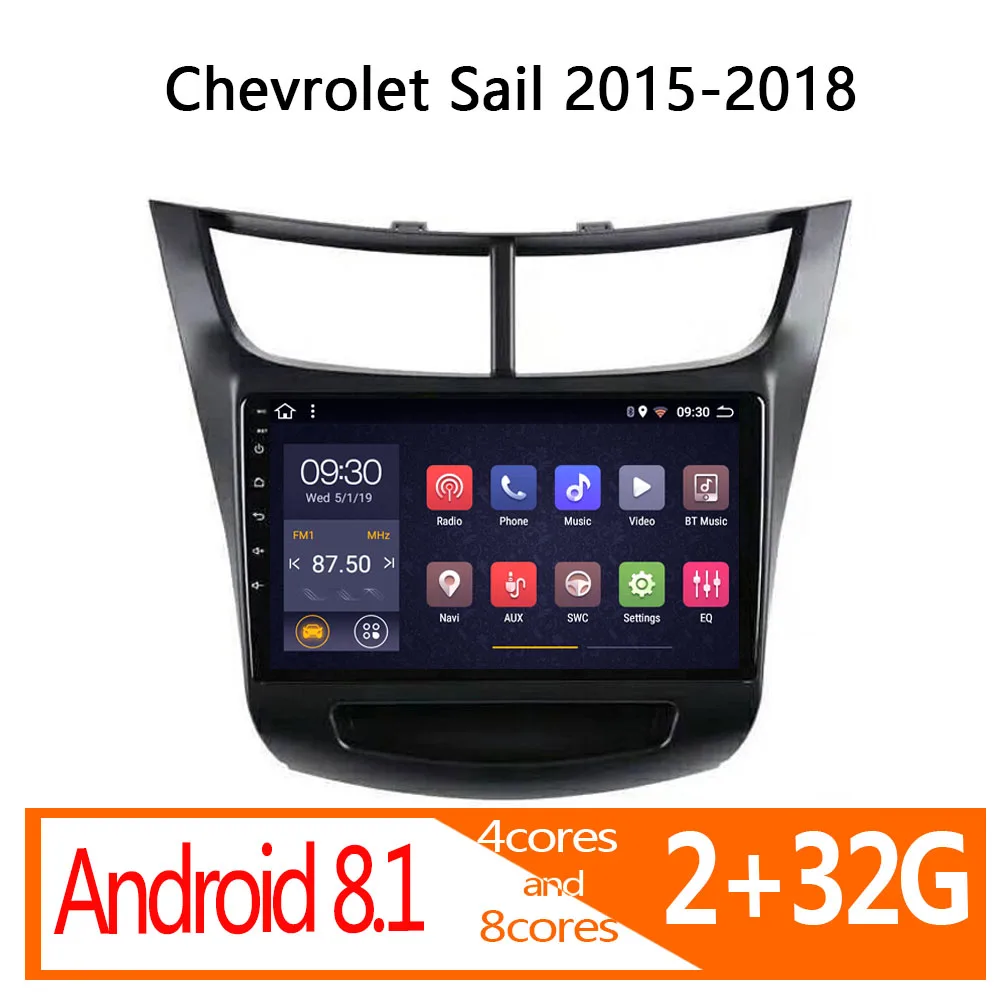 Автомагнитола на android 2 + 32 ГБ для Chevrolet Sail 2015 2016 2017 2018 Типоразмер 1 din | Автомобили и