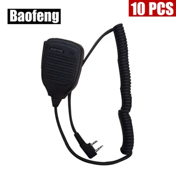 

10PCS 2 Pin PTT Speaker Mic for Baofeng uv 5r for Kenwood Quansheng PUXING TYT cb Radio Accessories