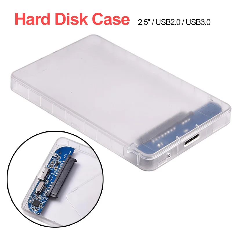 Чехол для 2 5 дюймового жесткого диска чехол USB SATA 3 0 Корпус SSD HDD Plug and Play с