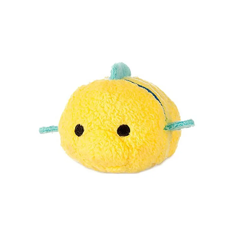 Disney-muñecos de peluche de Tsum Polochon Flounder, muñecos de