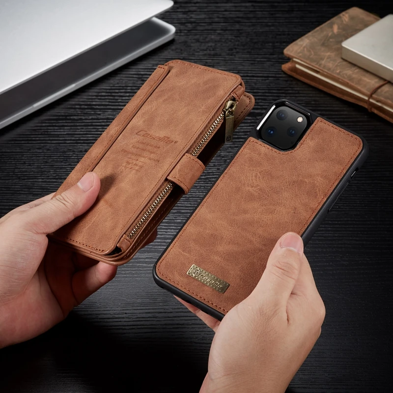 For Funda Iphone 11 11pro Max Case Luxury Wallet Flip Phone Case Iphone