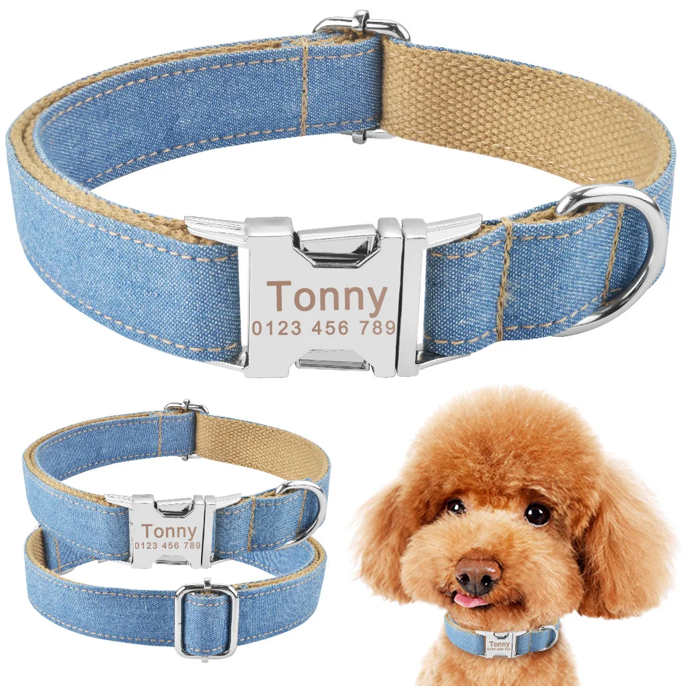 Adjustable Nylon Dogs Collars Personalized Unisex Collar Custom