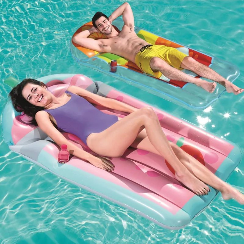 

Bestway44037 Adult Swimming Floating Row Large Size Water Inflatable Bed Beach Holiday Fruit Floating Boat