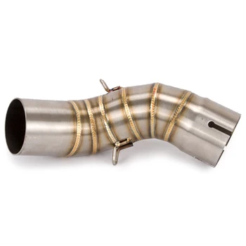 

Motorcycle Motorbike Middle Exhaust Middle Mid Link Pipe Connector for Kawasaki Z900 2017-2018 Without Exhaust Muffler