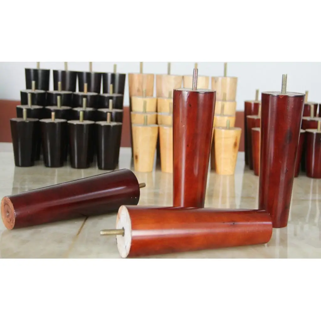 4pcs Wooden Sofa Legs Furniture Feet for Bed Table Chair Cabinet Couch Lounge Replacement Legs