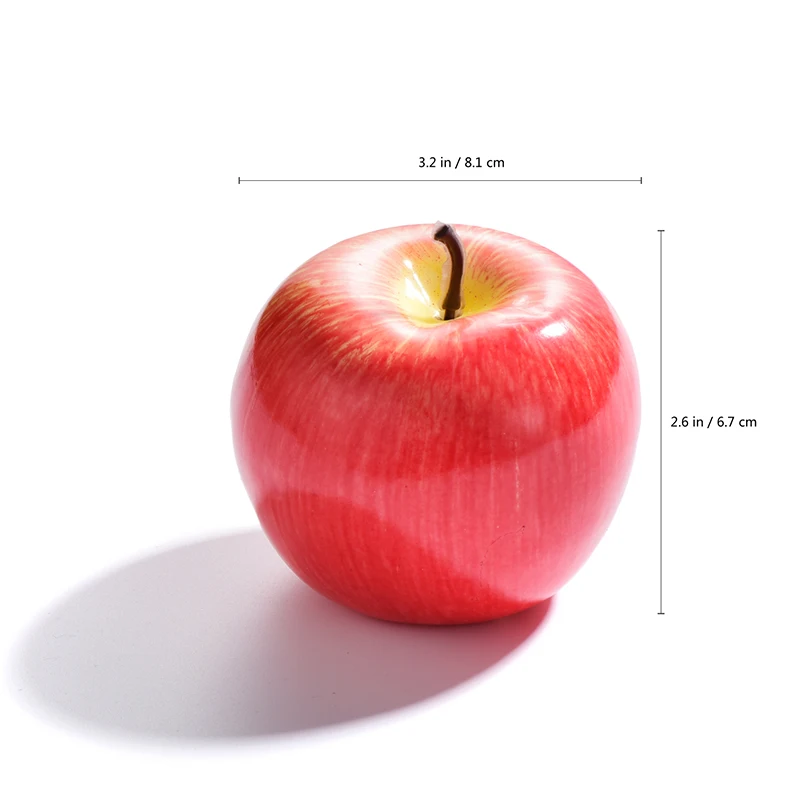 Искусственные фрукты яблоко EVA поддельные декоративные фрукты для дома свадебная вечеринка сад декор мини моделирование овощи кухонные игрушки - Цвет: Red Apple