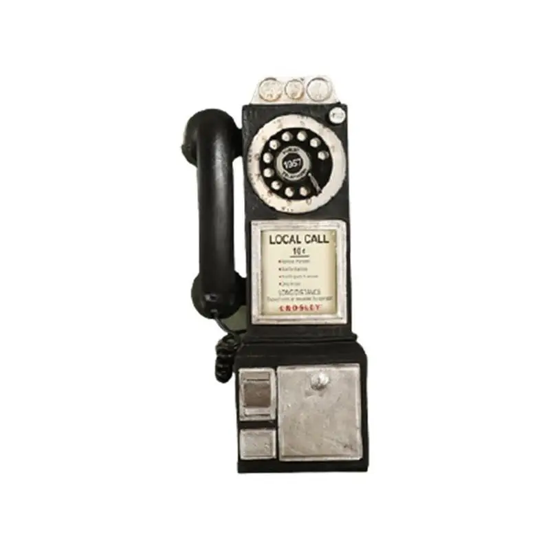 Retro Rotary Phone Model Home Office Desk Resin Phone Decoration Miniature Crafts Ornaments Retro Rotary Phone Model Home Office Desk Resin Phone Decoration Miniature Crafts Ornaments