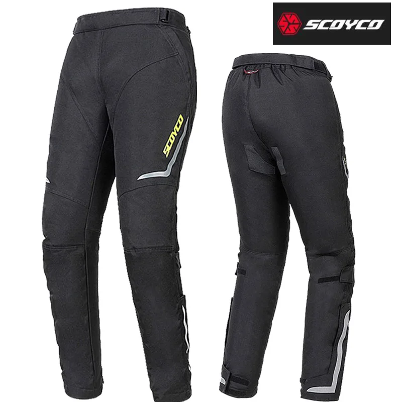 Scoyco Motorcycle Pants for Men Offroad Cycling Racing Overpants Adventure  Touring Riding Gear with CE Armor 4-Season